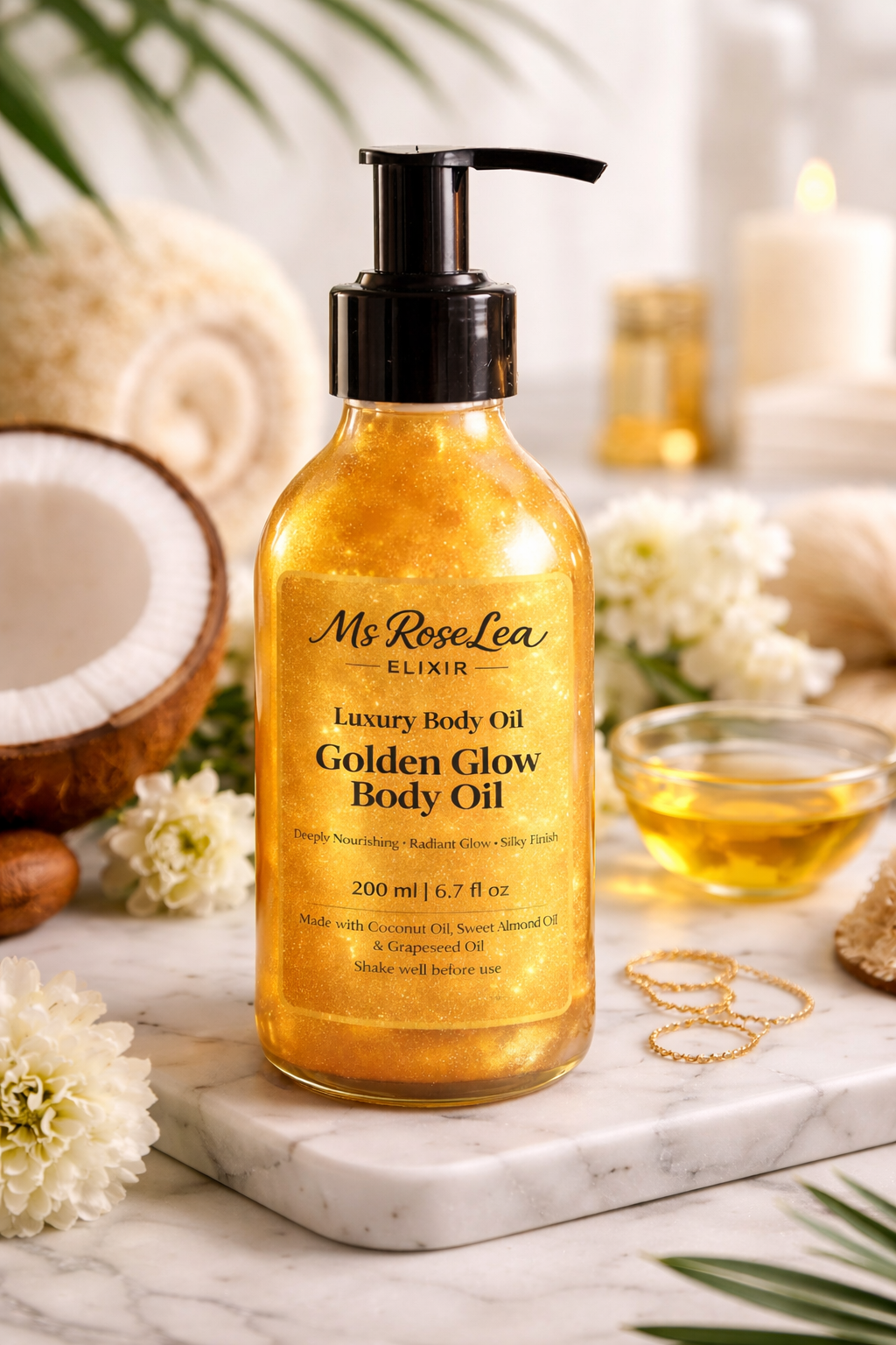 Golden Glow Luxury Body Oil - 200ml
